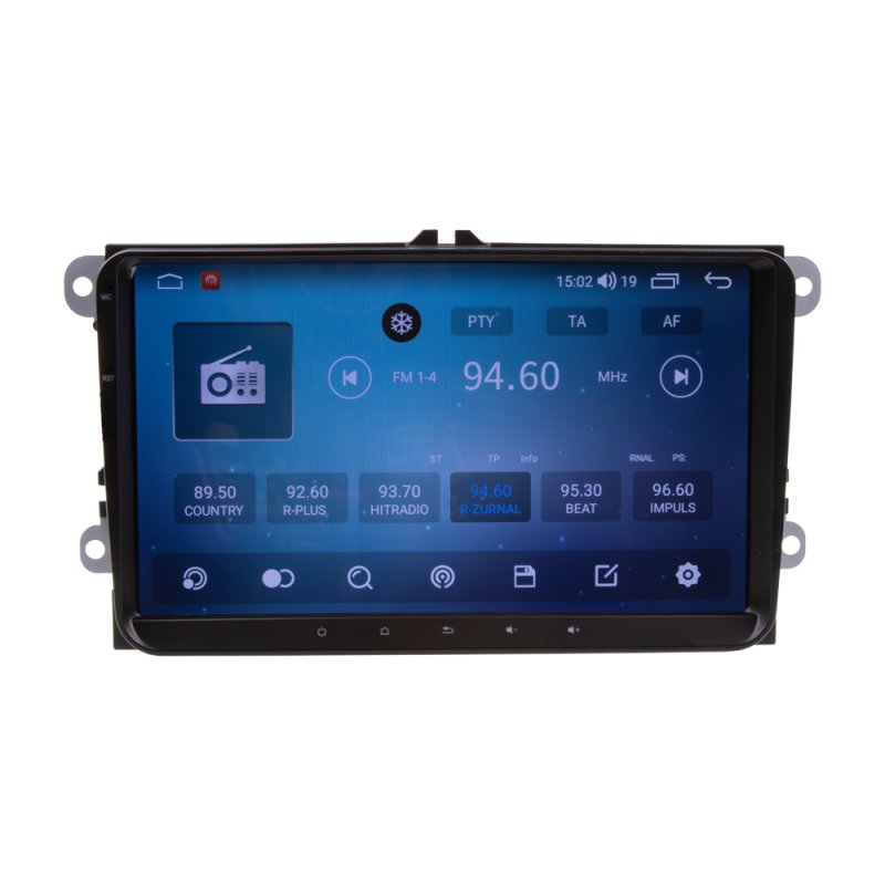 CARCLEVER Autorádio pro VW, Škoda s 9 LCD, OS Android, WI-FI, GPS, CarPlay, Bluetooth, 2x USB, 4G (80896AC5)