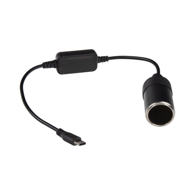 Redukce s měničem napětí USB-C/CL zásuvka - 5V/12V, 1A (34166)