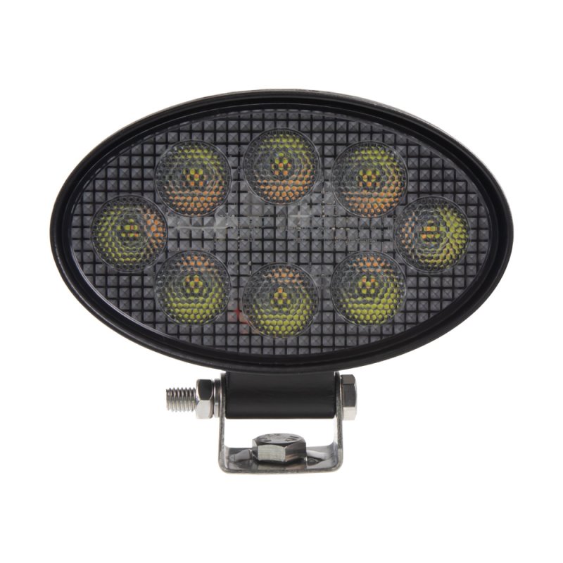 LED světlo oválné, bílé/oranžové, 8x3W/8x1W, 140mm, ECE R10 (wl-722wo)