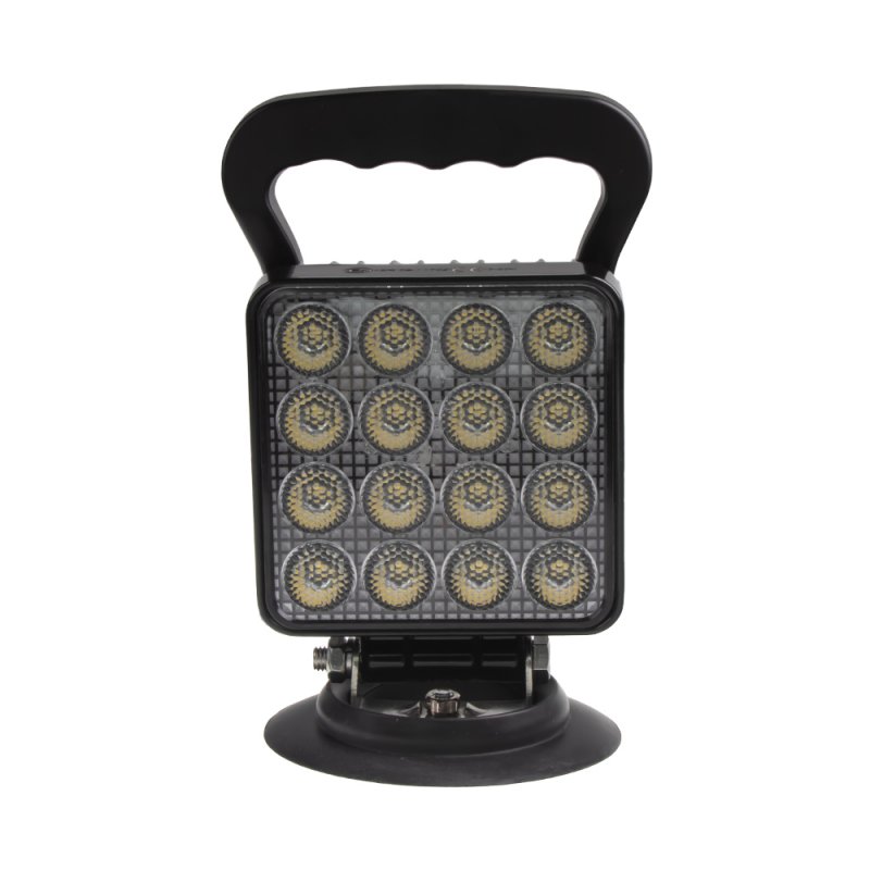 LED světlo hranaté, bílé, 16x3W, magnet, ECE R10 (wl-732wm)