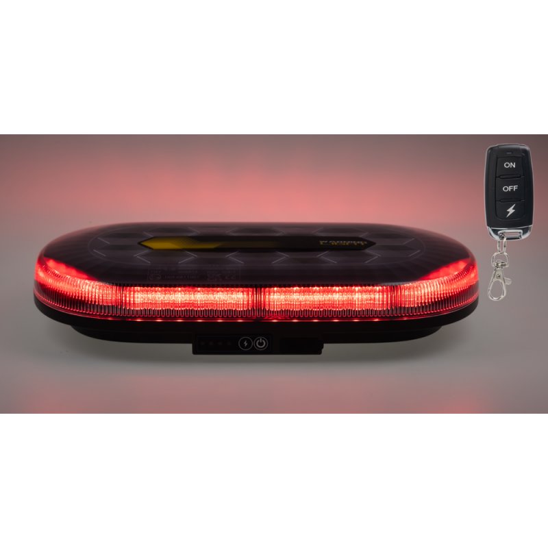 AKU LED rampa červená, 48xLED, magnet, 328mm, ECE R65 R10 (sre2-bat865reRE)