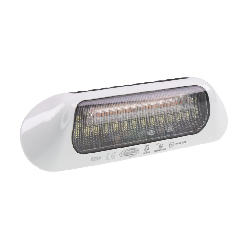 LED světlo nástěnné s výstražným světlem, bílé, 48W, ECE R65 (wl-B035W)