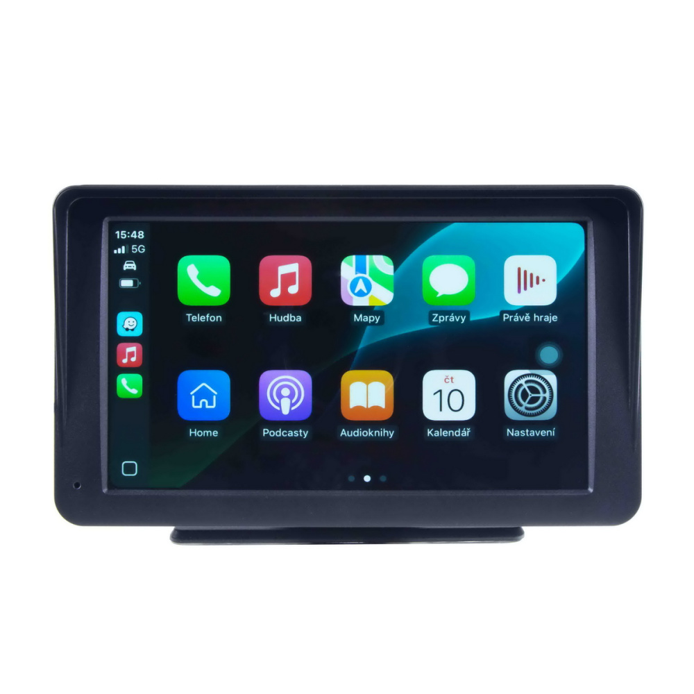 CARCLEVER Monitor 7 s Apple CarPlay, Android auto, Bluetooth, micro SD, kamerový vstup (ds-702ca)