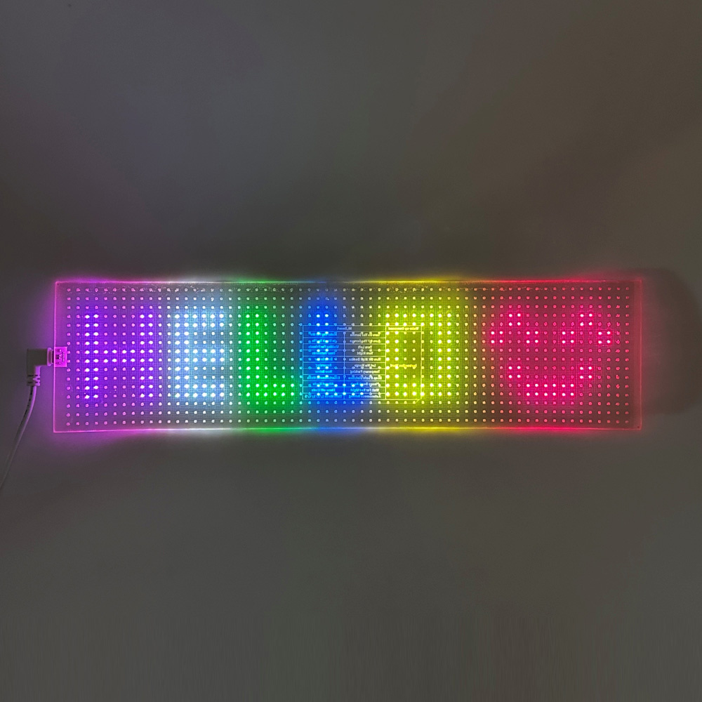 LED matrix panel Devil eyes, transparentní, 10 x 39,5cm (95DE08)