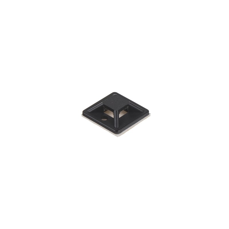 Plastová příchytka čtvercová 18x18mm, 100 ks (w36)