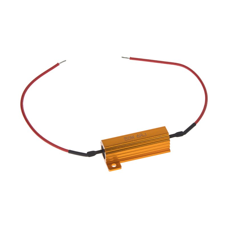 Rezistor pro žárovku 12V/21W, 6 ohm , hliníkové pouzdro (ledr-21w)