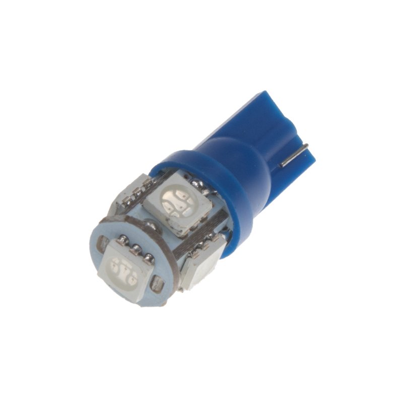 LED T10 modrá, 12V, 5LED/3SMD (95203blu) 2 ks