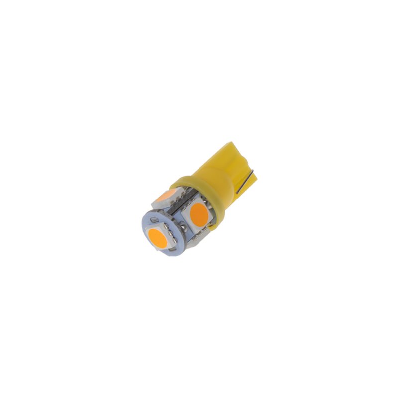 LED T10 oranžová, 12V, 5LED/3SMD (95203ora) 2 ks