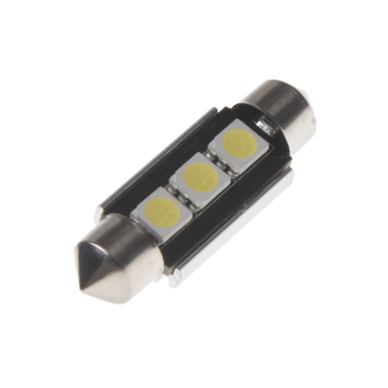 LED sufit (39mm) bílá, 12V, 3LED/3SMD (95235cb) 2 ks
