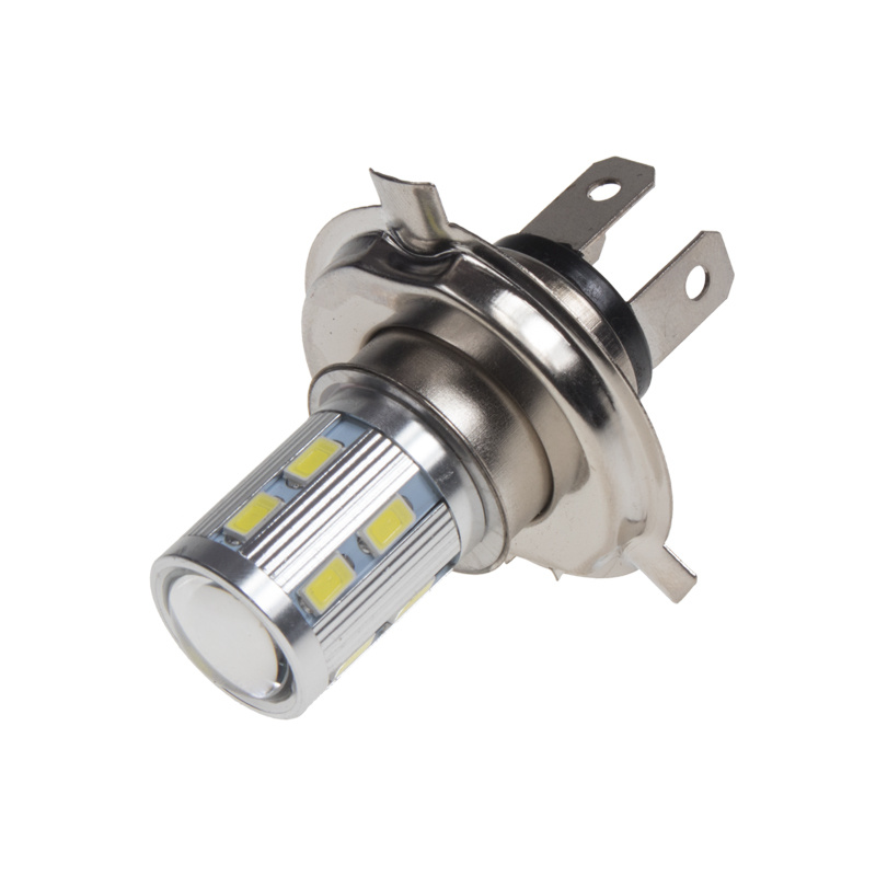 LED H4 bílá, 10-30V, 12SMD 5630 + 3W (95h406)