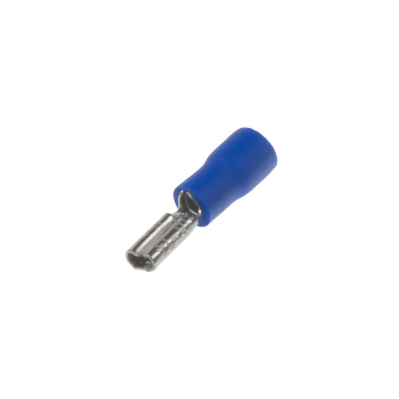 Objímka plochá 2,8 mm modrá, 100ks (4000102)