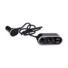 Dvojitá CL zásuvka s 2x USB nabíječkou a CL zástrčkou s voltmetrem (34522)