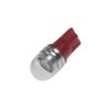 LED T10 červená, 12V, 1LED/3SMD s čočkou (952004red) 2 ks