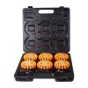 LED výstražné světlo 16LED, červené, set 6ks (wl-h02set6red)