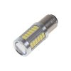 x  doprodej LED BAY15d (dvouvlákno) bílá, 12-24V, 33LED/5730SMD s čočkou (95157)