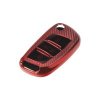 TPU obal pro klíč Peugeot/Citroën, 3-tlačítkový, carbon červený (484PG118CR)