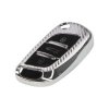 TPU obal pro klíč Peugeot/Citroën, 3-tlačítkový, carbon silver (484PG118CS)