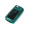 TPU obal pro klíč Škoda, VW, Seat, carbon zelený (484VW105CG)