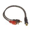 RCA Y audio kabel, 1x samice, 2x samec (PC1-52M)