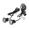 x 2x PROFI výstražné LED svetlo vonkajšie červené, 12-24V, ECE R10 (kf312red)