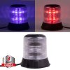 CARCLEVER Robustní modro-červený LED maják, černý hliník, 96W, ECE R10 (wl405dualBR)