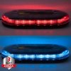 CARCLEVER Mini LED rampa, modro-červená, 48xLED, 12-24V, ECE R65, magnet (sre2-865dualBR)
