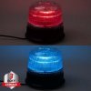 LED maják, 12-24V, modro-červený, magnet, ECE R65 (wl825dualBR)
