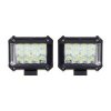 LED světla obdélníková bílé/oranžové, 19W, 19xLED, ECE R10, 2ks (wl-445wo)