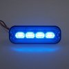 PREDATOR 4x4W LED, 12-24V, modrý, ECE R10 (br004B)