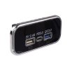 USB 2.4A + QC3.0 + USB-C zásuvka 12/24V, chromový rámeček (34678.3)