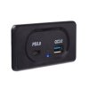 USB QC3.0 + USB-C zásuvka 12/24V, montáž na povrch (34679.2)