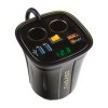Dvojitá CL zásuvka s 3x USB+voltmetrom do držiaka nápojov (34511G)