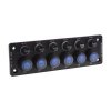 Panel s 6x spínači + 6x pojistky, 12/24V (47178)