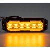 PROFI výstražné/boční LED světlo, oranžové + oranžové, 12-24V, ECE R65 (CH-012AS)