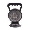 LED světlo kulaté, bílé, 9x3W, ø114mm, magnet, ECE R10 (wl-728wm)