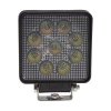 LED světlo hranaté, bílé/oranžové, 9x3W/9x1W, 117x117mm, ECE R10 (wl-730wo)