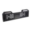 4x PREDATOR 6x4W LED pod SPZ, 12-24V, prohnutové, oranžové, ECE R65 (brRZ03A)