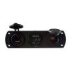 Trojitá zásuvka do panelu CL, Voltmetr, 2x USB nabíječka QC3.0/PD (34695.2)