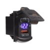 USB nabíjačka QC3.0 + USB-C+voltmeter Rocker 12/24V, 48W (34722B)