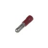 Zástrčka kruhová 4,0 mm červená, 100ks (4001101)